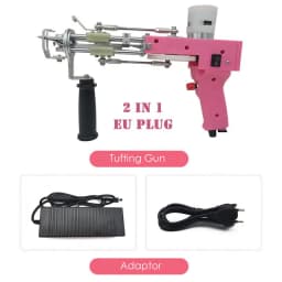 Tufting Gun 2 In 1 Тафтинговый Пистолет Rug Gun Machine Starter Kit Rug Tufting Kit Electric Gun Carpet Weaving Flocking Machine