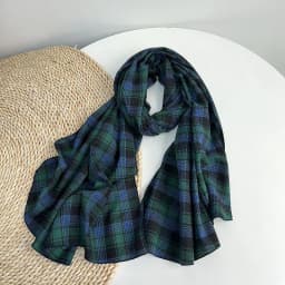 2025 British Style 100% Cotton Scarf Retro Plaid Women Shawls And Wraps Lady Travel High Quality Large Vintage Scarves 75x180cm