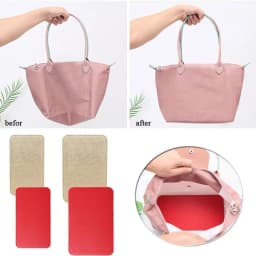 5 Size PU Leather Handbag Base Shaper Useful Solid Color Bag Support Bag Bottom Insert Bag Shaper Holder DIY Bottom Plate Pad