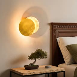 Modern LED Aisle Wall Lamp for Bedroom Bedside Living Room Stairs Corridor Eclipse Sconce Home Decor Lighting Fixture Luster