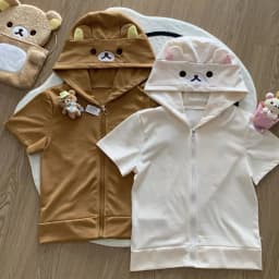 Spring Summer New Cute Bear Ears Zip Up Hoodie Japanese Sweet Girl Casual Loose Sweatshirt Women Cardigan Anime Hoodie Y2k Top