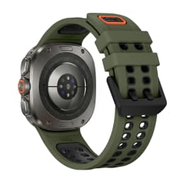 Two-tone Silicone Strap For Samsung Galaxy Watch Ultra 2025 Outdoor Sports Breathable Bracelet Correa for Galaxy Watch Ultra 2
