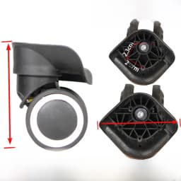 Universal Luggage Wheel Replacement Parts Quiet Universal Spinner Wheels Repair for Suitcase Password Box Shock Absorption