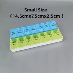 New Travel Pill Case Weekly Portable Organizer Box 7 Days 14 Grids Pills Container Storage Tablets Vitamins Medicine Fish Oils