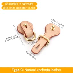 CRAZYSMITH Bag Strap Transformation for LV Diane Bag Punch-Free Hardware Protection Leather Anti-wear Buckle Bag Accessories