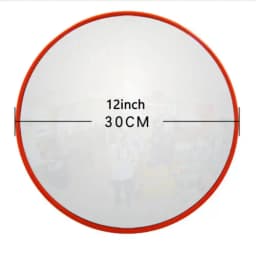 Convex Road Mirror,30/45/60cm Convex Mirror Unbreakable Road Traffic Safety Mirror,130 Degree Wide Angle Blind Spot Mirror