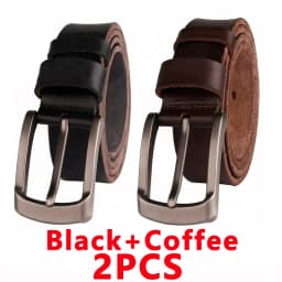 CCOOLERFIRE Men Belt Full Grain 100% Real Genuine Cowskin Top Layer Leather Soft Jeans Cowhide Belts For Men TM053