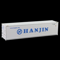 HO Scale 40ft Hi-Cube Reefer 1:87 40' Refrigerator Container Freight Cars Cargo Box C8722