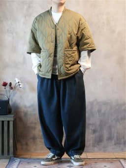 Lightweight Loose Cotton Jacket with Durable Double-Stitching Short-Sleeved Unisex Casual Wear for Teenagers in Winter