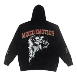 Oversized Hooded Pullover Sweatshirt Hip Hop Punk Men's and Women's Baggy Full Zipper Jacket Angel Graffiti Printed Wash Hoodie
