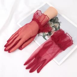 Sexy Transparentes 10 Colors Mesh Tulle Gloves Spring Summer Party Dancing Dress Wedding Thin Gloves Lolita Style Accessories