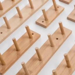 Wall Mounted Hanger Room Hooks Key Hallway Storage Holders Practical Decoration Nordic Bamboo Door Clothes Hats Robe Back Rack