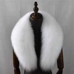 100% Natural Real Fox Fur Collar For Women And Men's Coat Jacket Fur Collar Extra Large Size Neck Warmer Fur Scarf Shawls