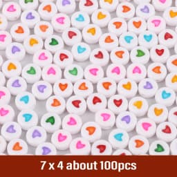 7mm Black White Mixed Letter Acrylic Beads Round Flat Alphabet Spacer Beads For Jewelry Making Handmade Diy Bracelet Necklace