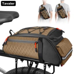 New Bike Trunk Bag Upgrade 900D 10L Large Capacity Anti-Tear Multi-Use Quick Install Fixing Commuting Outdoor Bicycle Accessory