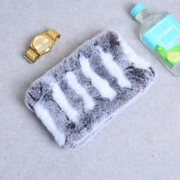 One Set Women Real Rex Rabbit Fur Cuff+Headband Winter Warmer Hat Arm Wrist Sleeve Gloves Female Real Fur Cap+Elastic Wristband