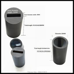 Flat Square Hole Type Boron Carbide Sand Blasting Nozzle Diameter 4mm Length 35mm 45mm 60mm