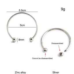 10/30/60PCS Detachable D-Buckle Metal Opening D Ring For Shoulder Bag Belt Strap Swimwear Decor Hat Horseshoe Hook Accessories