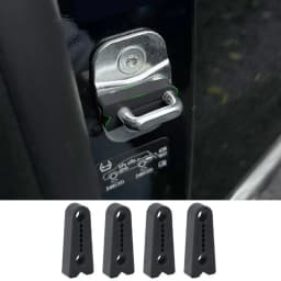 4pcs Car Door Lock Shock Absorber Silicone Cover Noise Reduction & Anti-Collision Pad, Universal Latch Protector for Auto Door