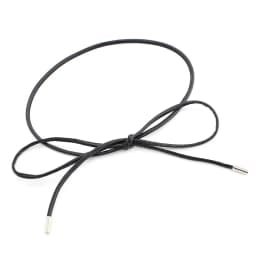 0.6cm Simple Round PU Leather Knotted Rope Waistband Thin Belt Women Decorative Waist Rope Skirt Coat Sweater Straps 160cm
