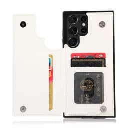 for Samsung Galaxy S22 Ultra Cover Wallet Case ID Credit Card Slot Holder Cash Pocket Sleeve PU Leather Magnetic Closure Case