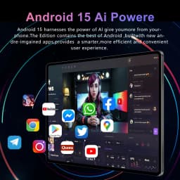 New 10.1 Inch Original Google Tablet Pc Octa Core 6GB RAM 128GB ROM Android 15 Dual SIM Phone Call Full HD Tablets 6000mAh