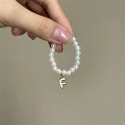 For Mini Labubu Pendant Accessories Letter Pearl Necklace For 4.0 Labubu Pin for Love Series Doll Accessories Dolls' Decoration