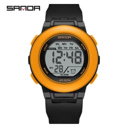 SANDA New 6383 Multifunctional Color Light Watch for High School Students' Sports, Men's and Women's Electronic Watches