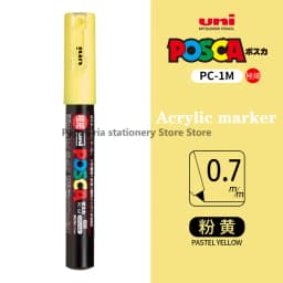 1 UNI POSCA PC-1M Marker Art Supplies for Artist POP Poster Pen Graffiti Advertising 0.7mm Art Stationery Multi-color Optional