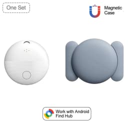 Android AirTag with Magnetic Case Locator Car Item Finder Car Bike Motorcycle Anti-lost Mini Gps Tracker with Protective Cover