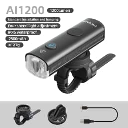 CYCLAMI Bicycle Bike Headlight BR 2000 AI 1200 Lumen High Brightness MTB Road Cycling Safety Aluminum Alloy Front Lamp