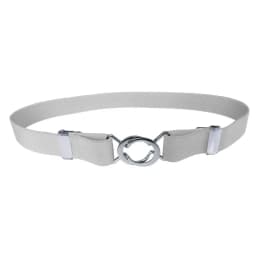 Women's Adjustable Elastic Stretch Belt with Metal Buckle 1 inch Wide Web Belt Waist Belts for Jeans Pants Dress Casual Belts