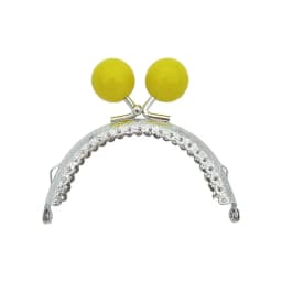 8.5/10.5cm Candy Color Beads Silver Metal Purse Frame Handle for Clutch Bag Handbag Accessories Making Kiss Clasp Lock