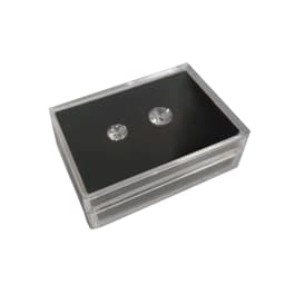 Loose Diamond Box Transparent Gemstone Storage Case New Pendant Beads IGI Organizer Ring Earrings Gem Stone Gift Packaging Box