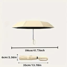 Extra Large Reinforced Wind-resistant Rain-resistant Dual-purpose UV-resistant Fully Automatic Ring-buckle Umbrella