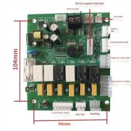 Automatic Cup Sealing Machine Heating Element Circuit Board Control Panel Cutter Heating Plate for Cup Sealing Machine Parts