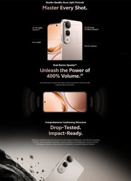 VIVO V50 Lite 5G 6.77" 120Hz Screen Large Storage Smartphone 12GB+512GB 50MP Camera 6500mAh Big Battery Type-C Dual SIM  Phone