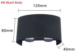 LED Wall Lamp Waterproof IP65 Aluminium Interior Wall Light For Bedroom Living Room Corridor Indoor Outdoor Lighting