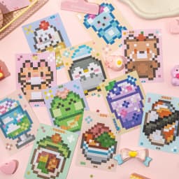 Cute Cartoon Mini Bean Die Cut Stickers Book - 23/92 Sheets Handmade Dairy Stickers Decorative Scrapbooking Japanese Stationery