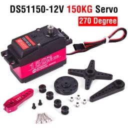 RC Steering Servo High Torque Servo Waterproof 60Kg 80Kg 150Kg 1/5 1/6 Servo HV Metal Digital for HPI Baja 5B SS RC Car