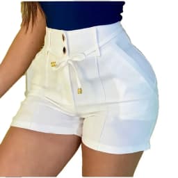 Women Poland Style Solid Color High Waist Casual Shorts Length Bermuda Shorts Versatile Daily Streetwear Chic Ladies Bottoms