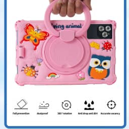 New 10.1-inch Kids Tablet 4G LTE Android 13 Go WIFI Octa Cor Processor 8GB RAM 64GB ROM Butterfly Case