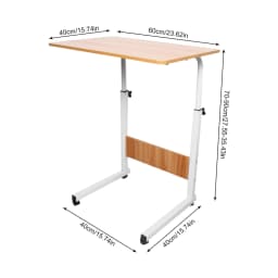 Office Desktop Desk Computer Wood Home Study Laptop Workplace Height adjustment with universal wheels