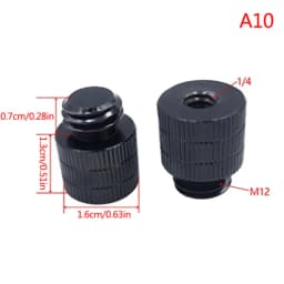 1/4 To M4M5 M6 M8 M10 Conversion Screw 3/8" Male To Female Thread Screw Mount Converter Adapter Standard 1/4 Mount Adapter Screw