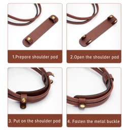CRAZYSMITH Decompression Shoulder Pad For Longchamp Leather Shoulder Rest Armpit Bag Fixing Clip Anti-slip Tote Bag Accessories