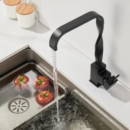 BAKALA Brush Gold Bathroom Basin Kitchen Faucet Hot Cold Wash Mixer Crane Tap 360 Rotation Sink Faucets Single Handle