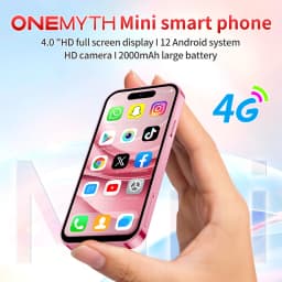 ONEMYTH M17 Pro Mini Smartphone Quad Core 2000mAh LTE 4G Dual SIM Type-C Android 12.0 Mobile CellPhone Face Unlock