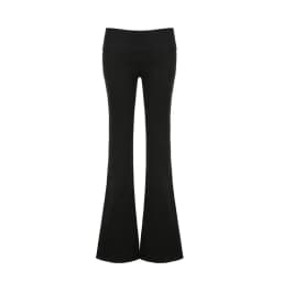 Women's Y2K Slim Low-Waisted Boot Cut Flare Pants Casual Sexy Basic Solid Fashion Streetwear for Autumn Spring