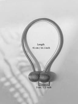 2PCS Curtain Tiebacks, a Pair Set, Including Tie Ropes, Curtain Buckles, Ring Buckles, Ropes, New Style with Magnetic Attraction