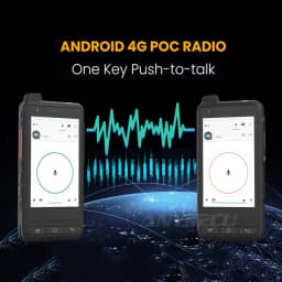 ANYSECU W400 PDA Resistente Con Walkie Talkie PoC Zello IP65 Smartphone Android 15 4350mAh 4G Rango Global Walkie Talkie NFC